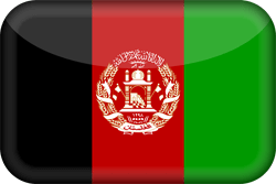 Flag of Afghanistan - 3D