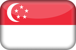 Flag of Singapore - 3D