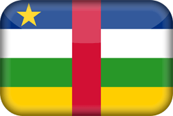 Flag of Central-African Republic, the - 3D