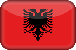 Flag of Albania - 3D