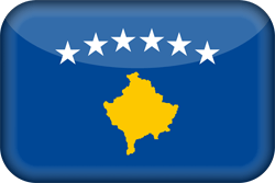 Flag of Kosovo - 3D