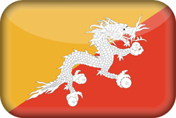 Flag of Bhutan - 3D