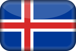 Flag of Iceland - 3D