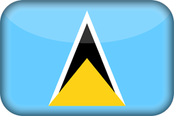 Flag of Saint Lucia - 3D