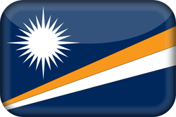 Flag of the Marshall Islands - 3D
