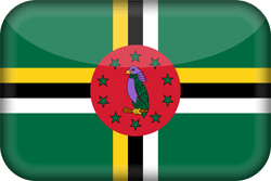 Flag of Dominica - 3D