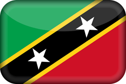 Flag of Saint Kitts and Nevis - 3D