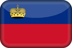 Flag of Liechtenstein - 3D