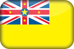 Flag of Niue - 3D