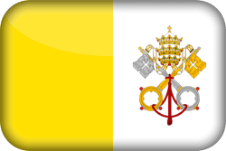 Flag of Vatican City - Flag of the Holy See - 3D