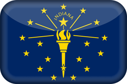 Flag of Indiana - 3D