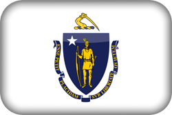 Flag of Massachusetts - 3D