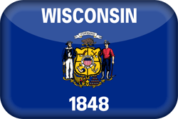 Flag of Wisconsin - 3D