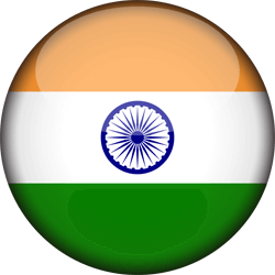 Flag of India - 3D Round