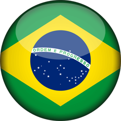 Flag of Brazil - 3D Round