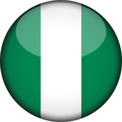 Flag of Nigeria - 3D Round
