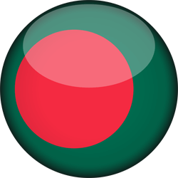 Flag of Bangladesh - 3D Round
