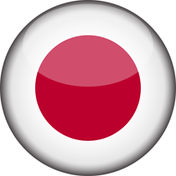 Flag of Japan - 3D Round