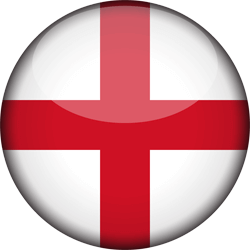 Flag of England - 3D Round