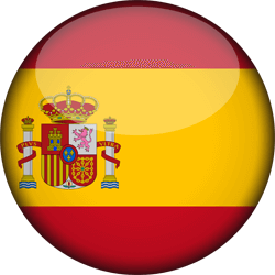 Flag of Spain - 3D Round