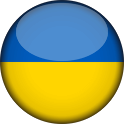 Flag of Ukraine - 3D Round