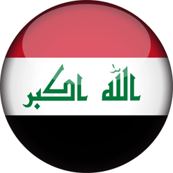 Flag of Iraq - 3D Round