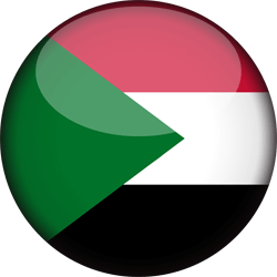Flag of Sudan - 3D Round