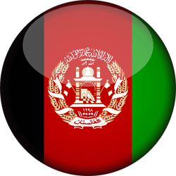 Flag of Afghanistan - 3D Round