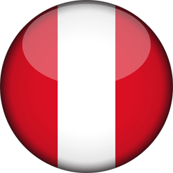 Flag of Peru - 3D Round
