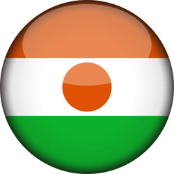 Flag of Niger - 3D Round