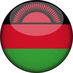 Flag of Malawi - 3D Round