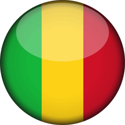 Flag of Mali - 3D Round