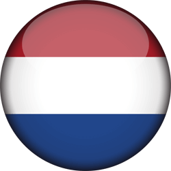 Flag of the Netherlands - Flag of Holland - 3D Round