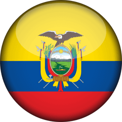 Flag of Ecuador - 3D Round