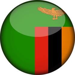 Flag of Zambia - 3D Round