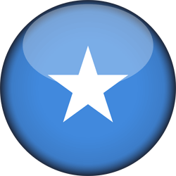 Flag of Somalia - 3D Round