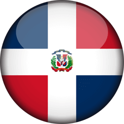 Flag of Dominican Republic, the - 3D Round