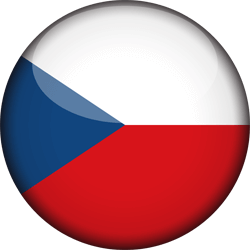 Flag of the Czech Republic - 3D Round