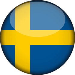 Flag of Sweden - 3D Round