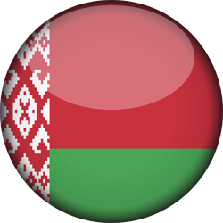 Flag of Belarus - 3D Round