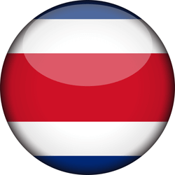 Flag of Costa Rica - 3D Round