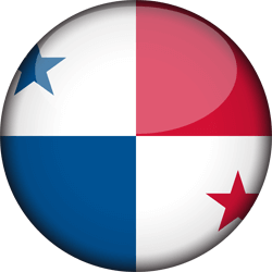 Flag of Panama - 3D Round