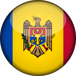 Flag of Moldova - 3D Round