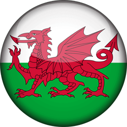 Flag of Wales - 3D Round