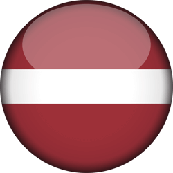 Flag of Latvia - 3D Round