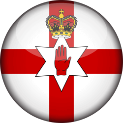 Flag of Northern Ireland - 3D Round