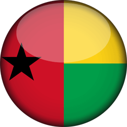 Flag of Guinea-Bissau - 3D Round