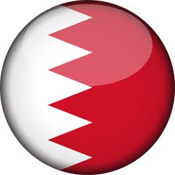 Flag of Bahrain - 3D Round