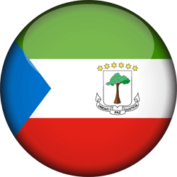 Flag of Equatorial Guinea - 3D Round