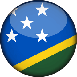 Flag of the Solomon Islands - 3D Round